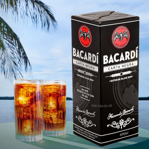 Ром Bacardi Carta Negra 3л в тетрапаке с краником крепость 40%